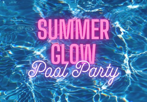 Pool water with text 