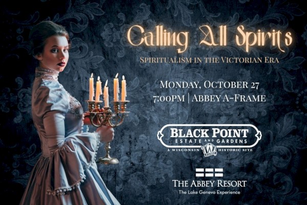 Victorian-themed event poster titled 