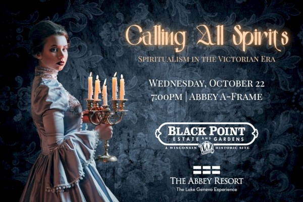 A Victorian-era themed event poster for 